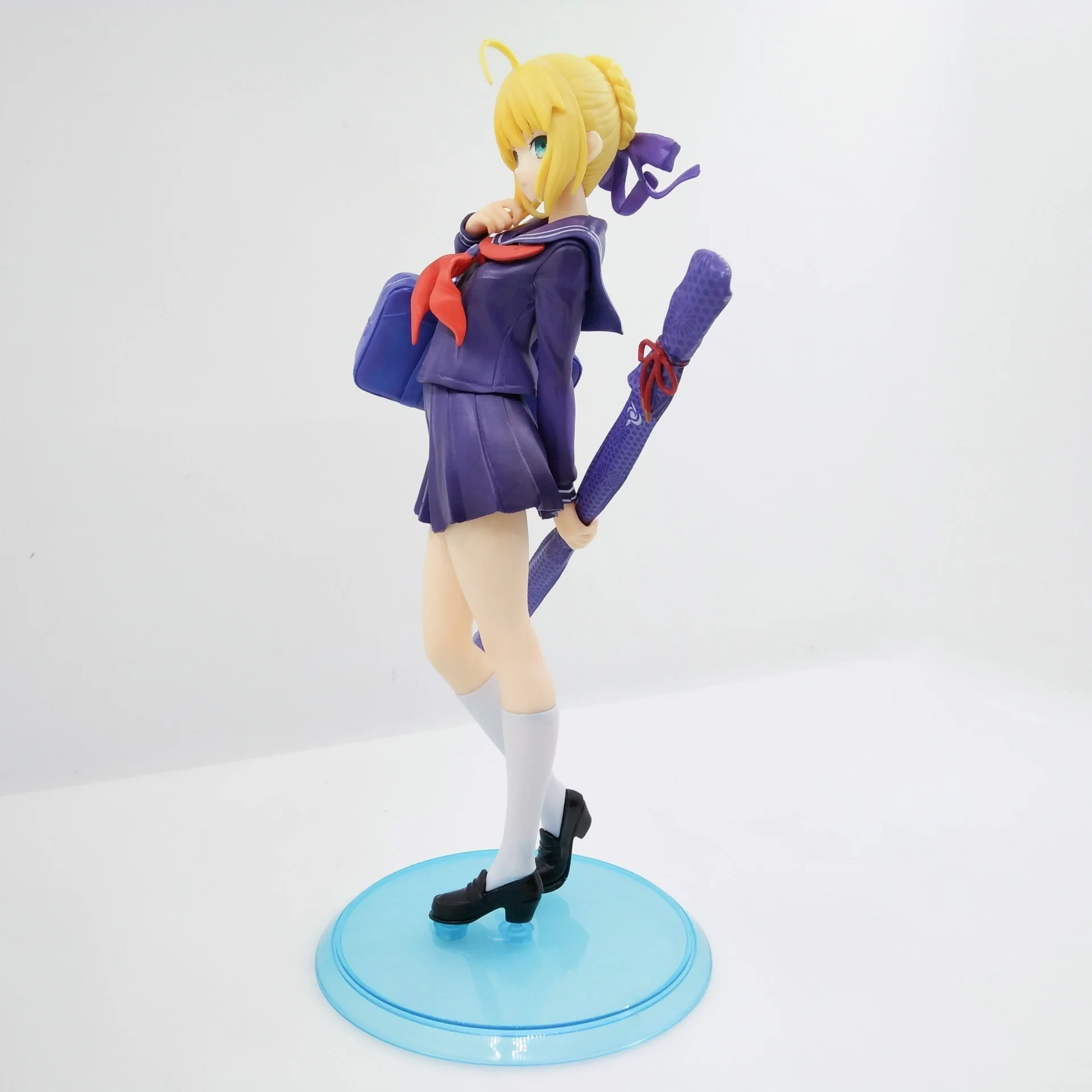 Fate Stay Night школьная форма Saber Lily Arturia Pendragon анимационная фигурка 18 см | Игрушки и