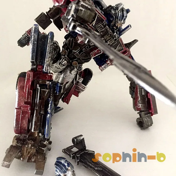 Custom P No Box Трансформированный Optimus Prime с металлическими частями SS05 MP10 MP01 SS38 TE01 KO рисунок светодиодный стенд - Цвет: Custom P No Box