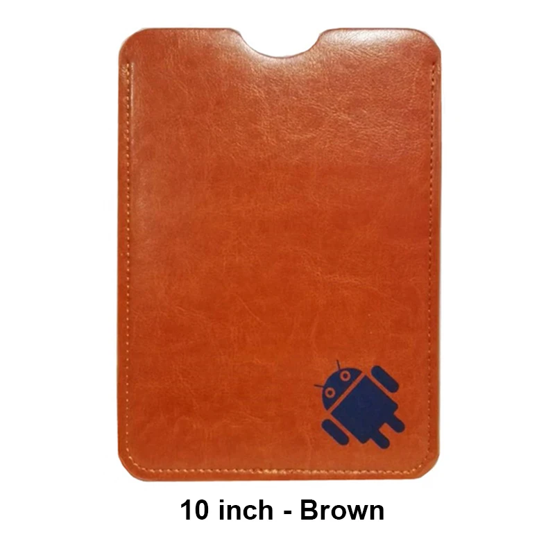 10 inch-Brown " 8" " 9,7" 10 дюймов планшет чехол из искусственной кожи рукав сумка Мягкий мешочек для таблеток Чехол для бизнес стиля Универсальный - Цвет: 10 inch-Brown