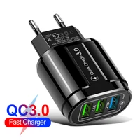 quick charging qc 3 0 smart fast recharge 3 usb port for xiaomi adapter for huawei mobile phone adapter eu us usb quick charger