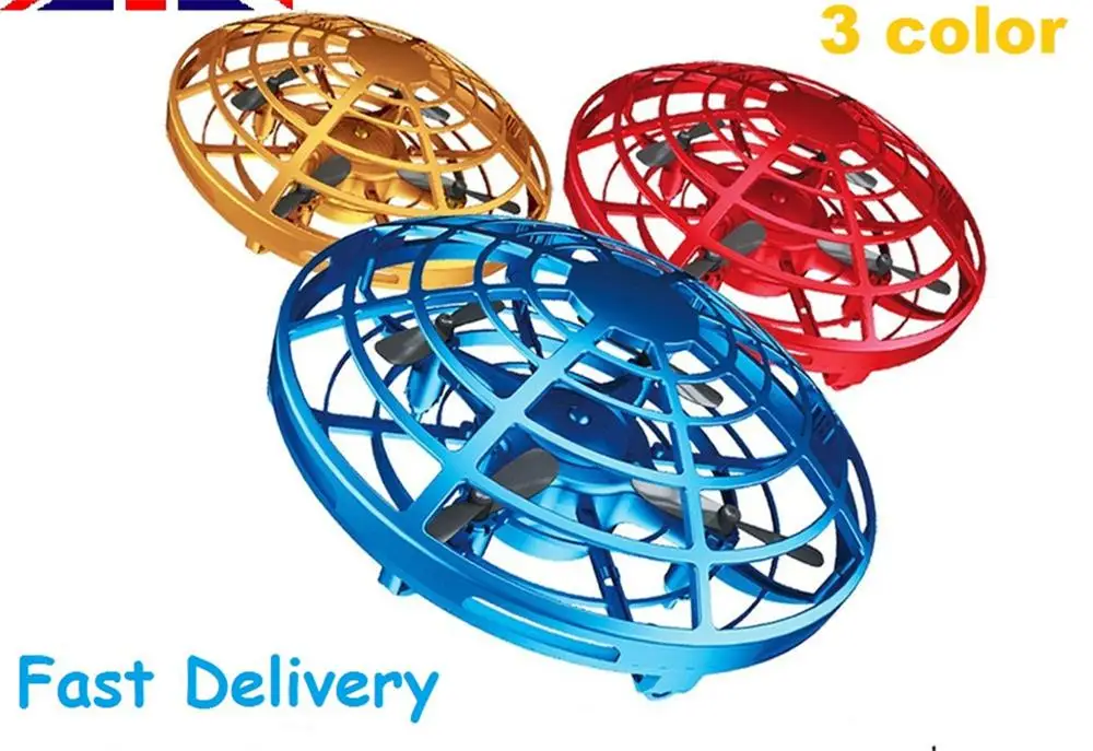 Мини беспилотный индукционный летательный аппарат Квадрокоптер UFO вертолет