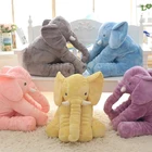 Большая плюшевая игрушка-слон, симпатичная высота, детская подушка для спины для сна, милый мягкий слон, детские подушки