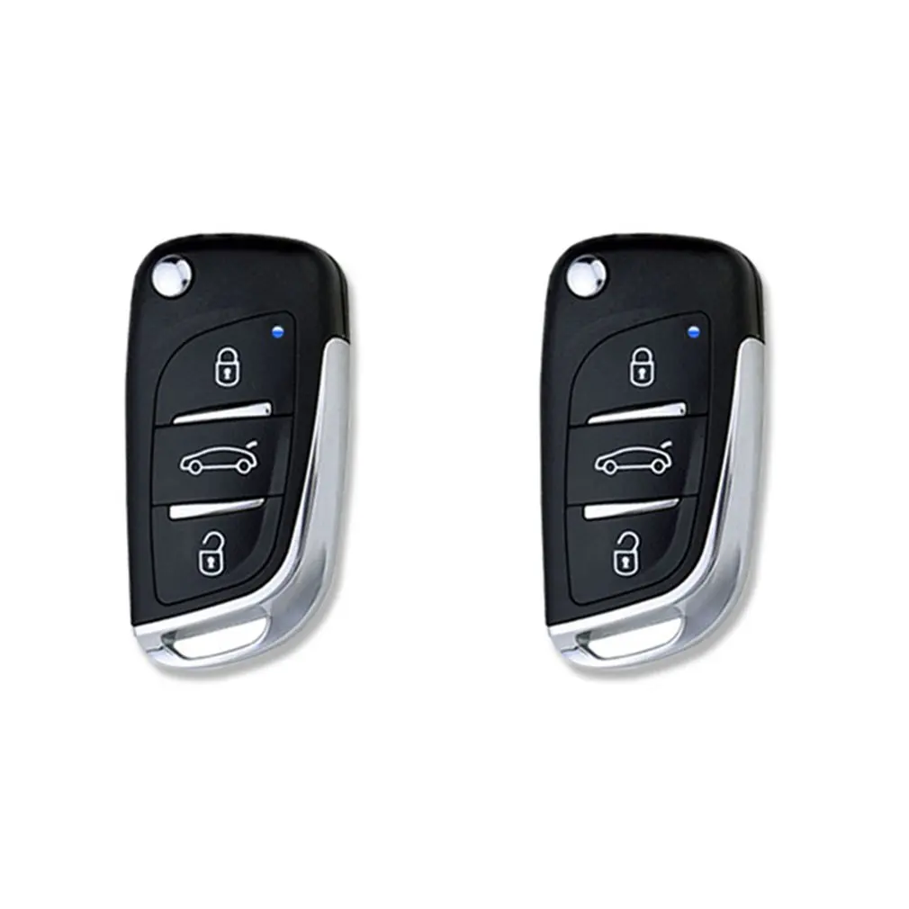 

Universal Car Auto Keyless Entry System Button Start Stop LED Keychain Central Kit Door Lock with Remote Control