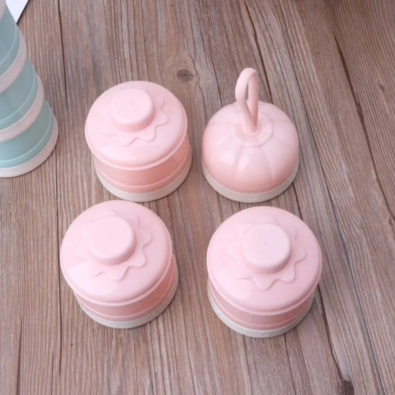 

Baby Milk Powder Box Food Storage Snack Box 3Layers Infant Milk Powder Container 19QF