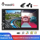 Автомобильный мультимедийный плеер Podofo, универсальная стерео-система на Android, с GPS, AI-звуком, для Volkswagen, Nissan, Hyundai, Kia, Toyota, LADA, Ford, типоразмер 2DIN
