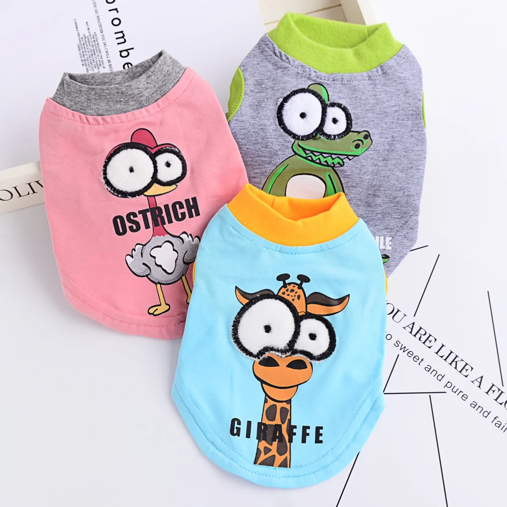 Летняя жилетка для собак милые хлопковые дешевые домашние кошки маленькие щенки