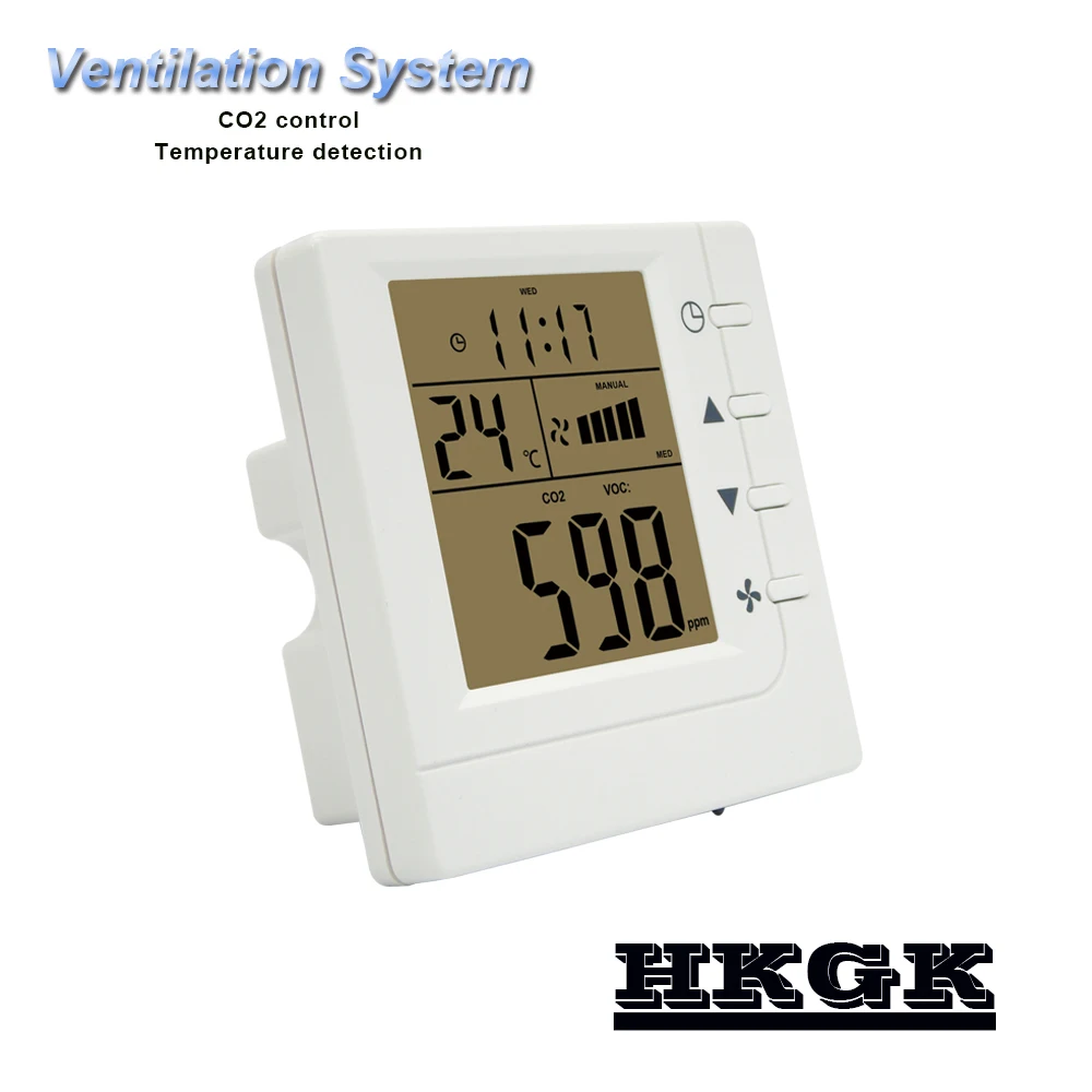 Controlador de Sistema de ar Fresco para Monitor Nocivos e Iniciar o Ventilador do Sistema para Melhorar a Qualidade do ar C02 e Gases Poluentes do ar