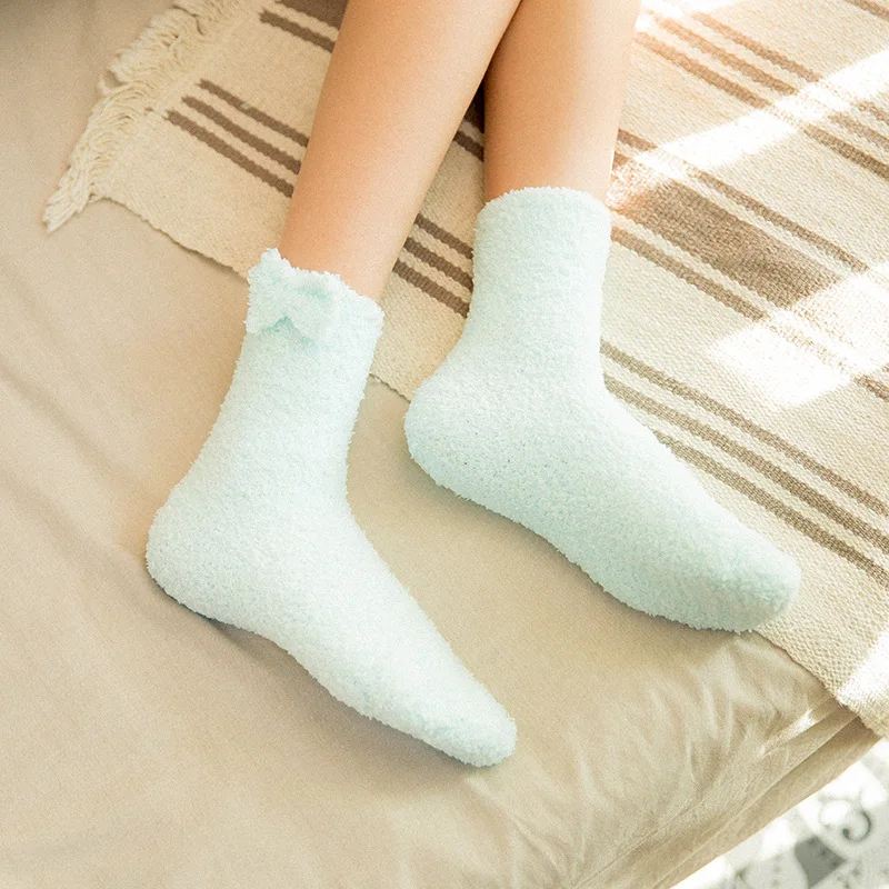 20pairs/set Factory Autumn Winter 2020 New Arrival Female Winter Warm Socks Korean Style Thicken Warm Female Socks Wholesale