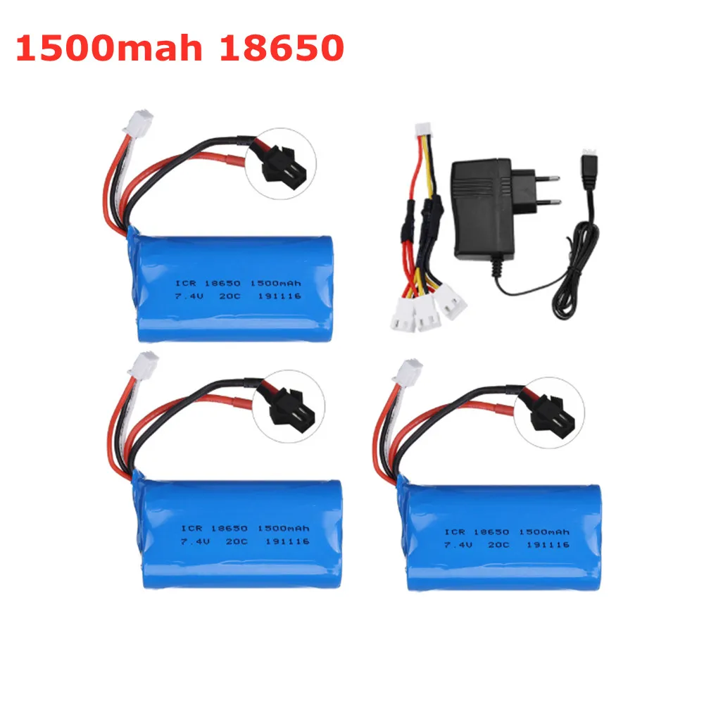 2s 74 v 1500mah 2200mah 3000mah 18650 lipo батарея для wpl mn99s d90 u12a s033g q1 h101 р