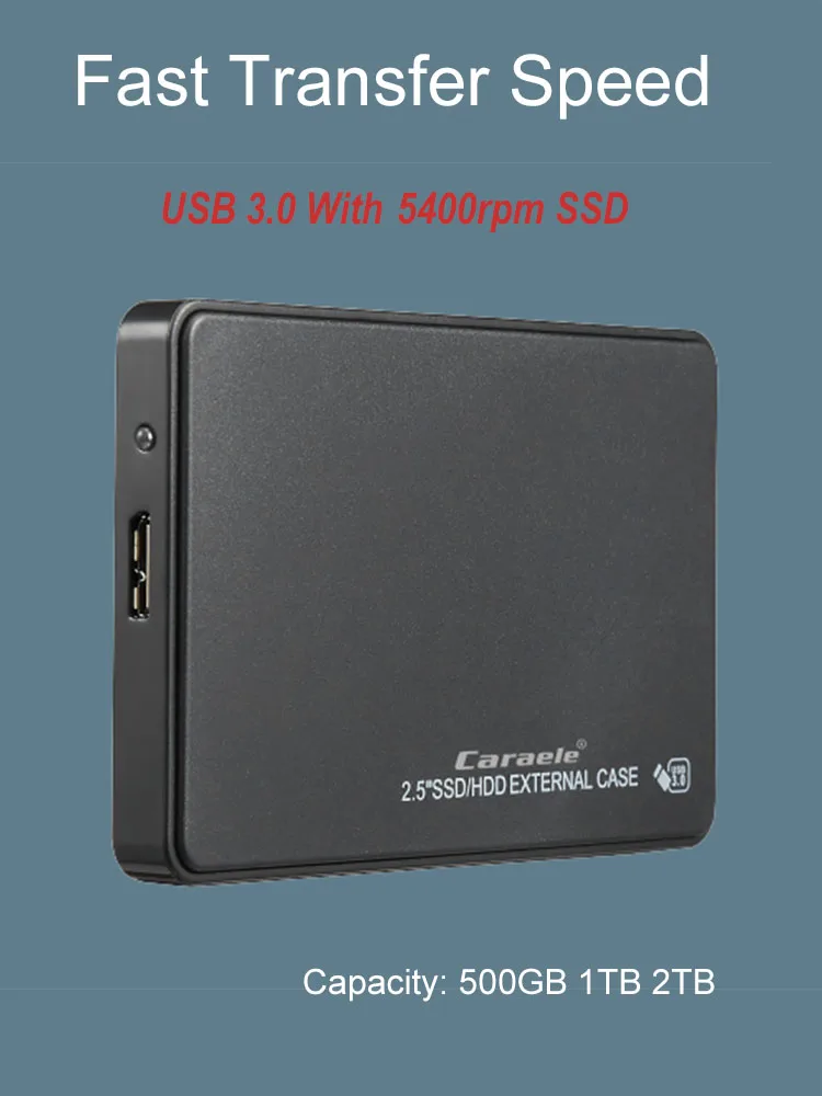 2,5 дюймов Портативный внешний жесткий диск 500 Гб SSD для настольных ПК жесткий диск 1 ТБ 2 ТБ для ноутбука