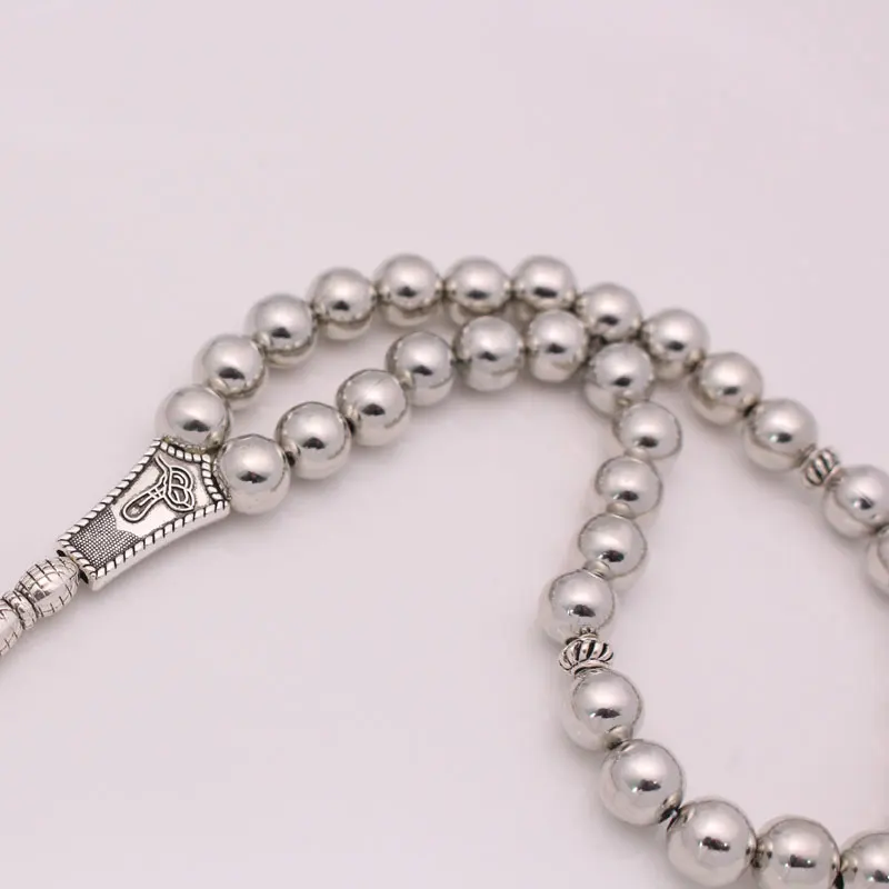 Фото Нержавеющая сталь оттоманскотурецкого молитва 33 синий Бусы tasbih браслеты мусульманский тасбих четки оптом по низкой цене №3