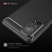 For Xiaomi Mi 10T Pro 5G Case Mi 10T Pro Note 10 T Lite Cover Luxury Shockproof Bumper Silicone Carbon Brushed Armor Phone Case