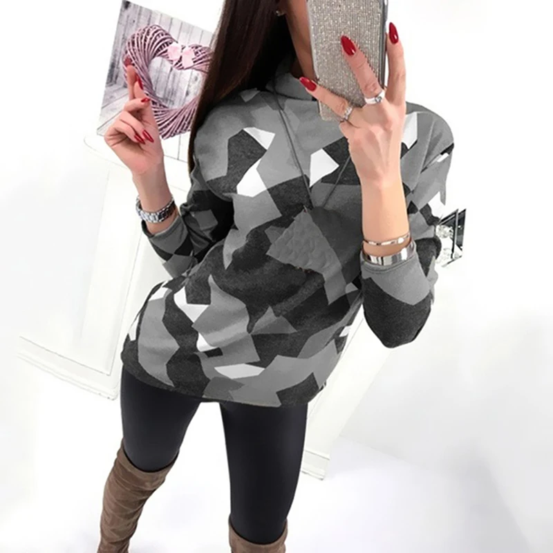 Модная свободная футболка в стиле Харадзюку с цветными блоками женские осенние