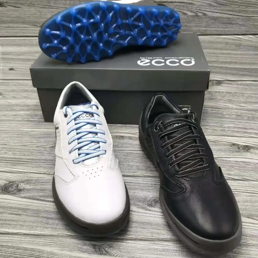 

Brand Mens Golf Sport Shoes Professional Golf Training Walking Sneakers for Men Black White Comfortable Genuine Leather Shoes