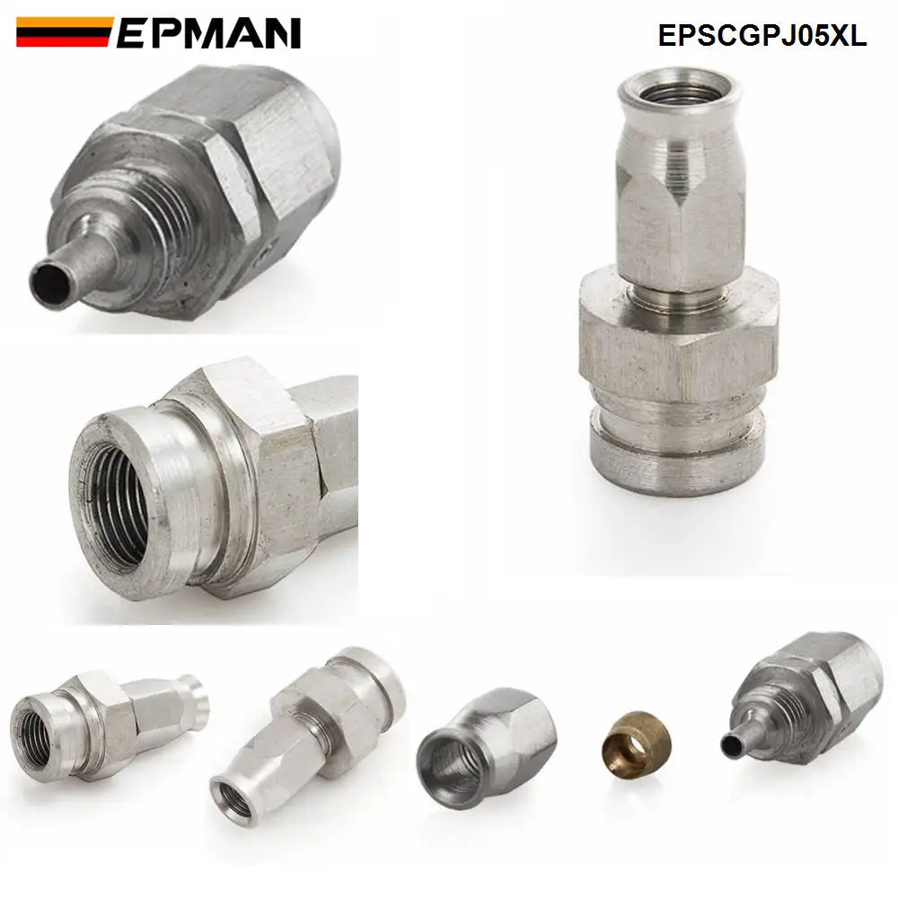 EPMAN 1 шт. AN 3 шланг из нержавеющей стали прямой тормоз поворотный фитинги для