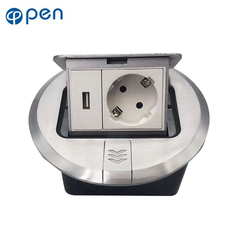 Все Алюминий серебро Панель во всплывающем окне слово гнездо 16A Россия Испания ЕС