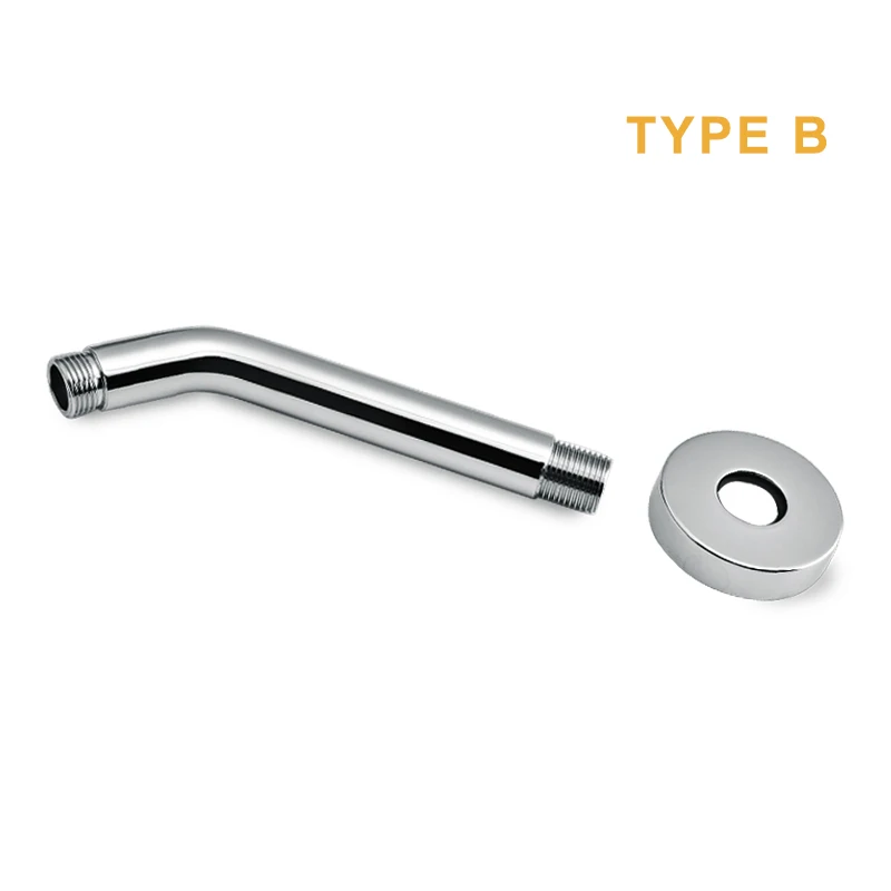 Хромированная или матовая черная Золотая настенная душевая лейка для ванной