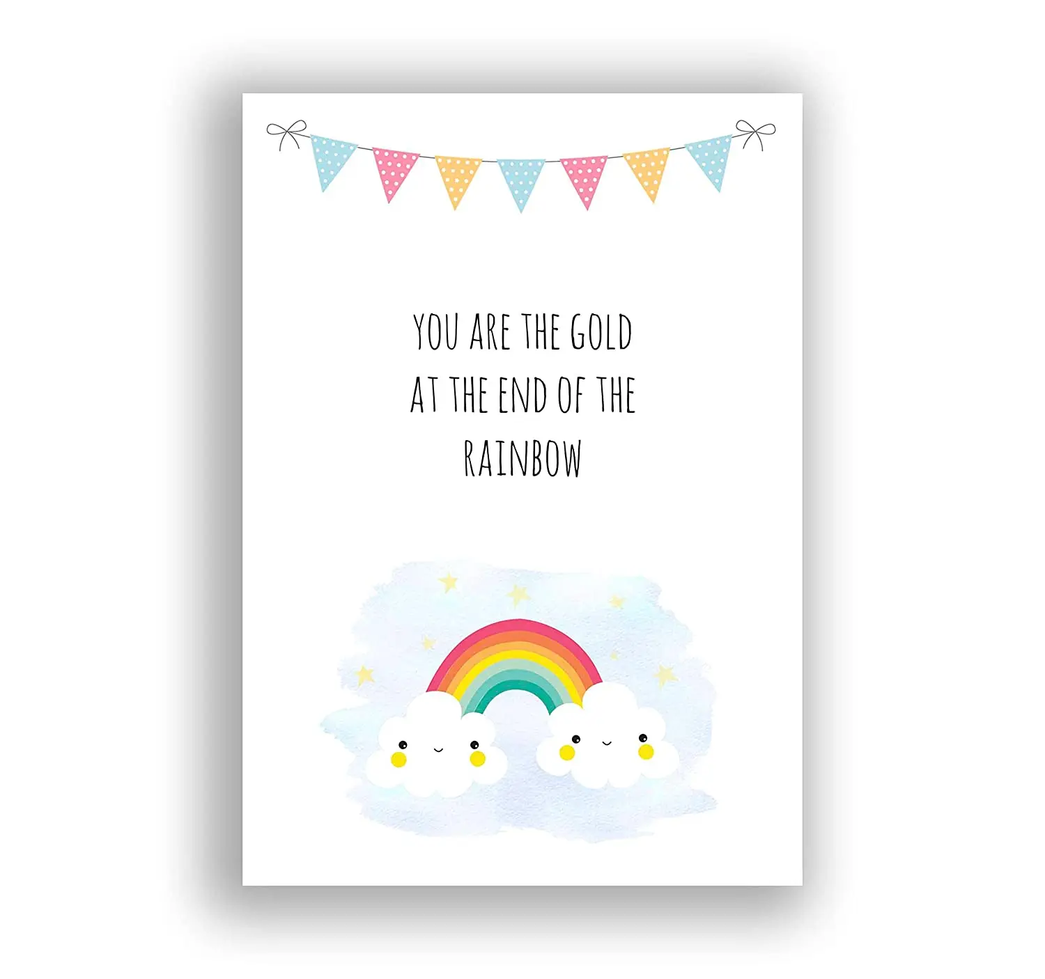 

Радужное искусство для детской комнаты, новые картины для детской спальни, плакат A4 без рамки