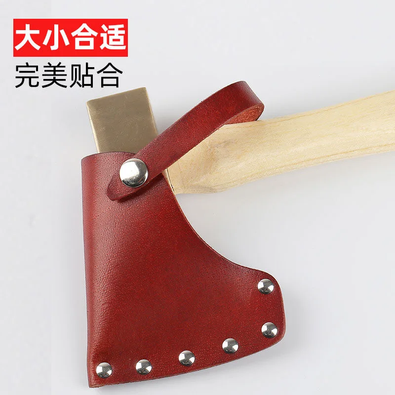 

Fire axe axe leather sleeve head layer cowhide axe sleeve portable axe kit purse pouch axe sleeve waist axe bag