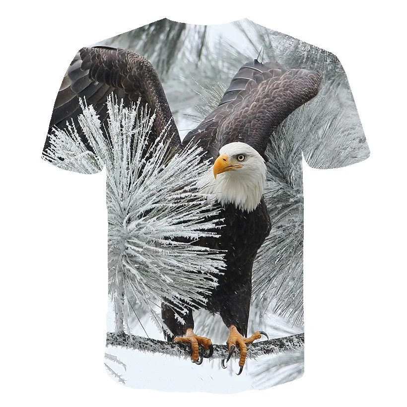 Мужская футболка с коротким рукавом 3D цифровая печать круглый вырез мужская