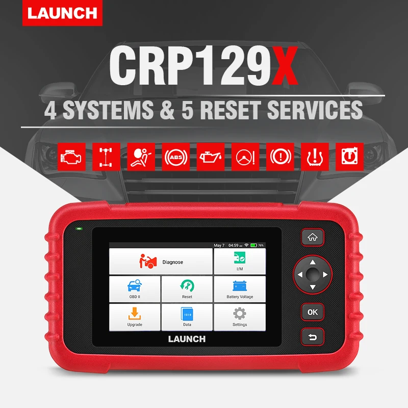 

LAUNCH CRP129X OBD2 Scanner Auto Code Reader OBD Diagnostic Tool Car ENG AT ABS SRS Oil SAS TMPS EPB Automotive Scanner Launch