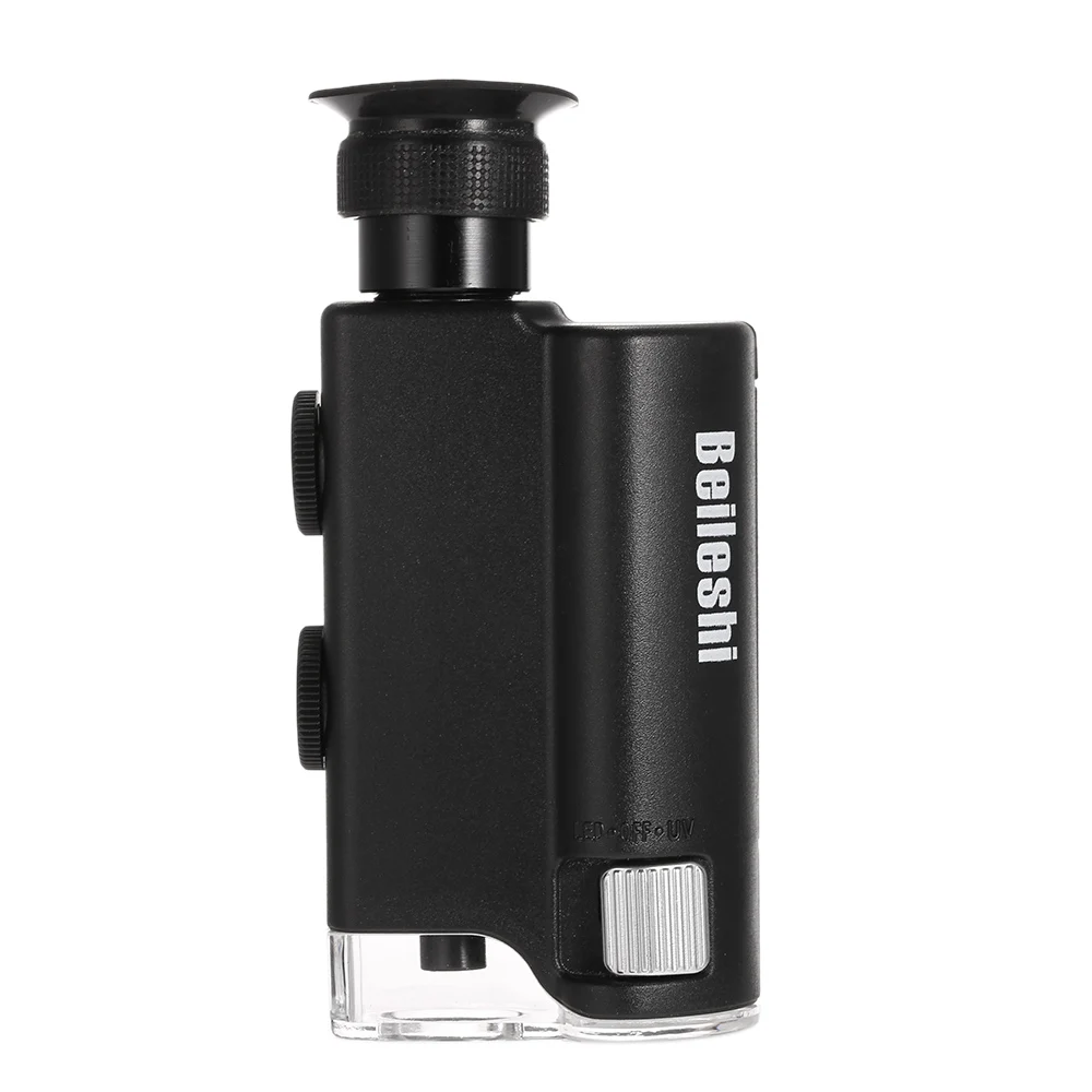 60 100X многофункциональный регулируемый микроскоп с светодиодный защитой от