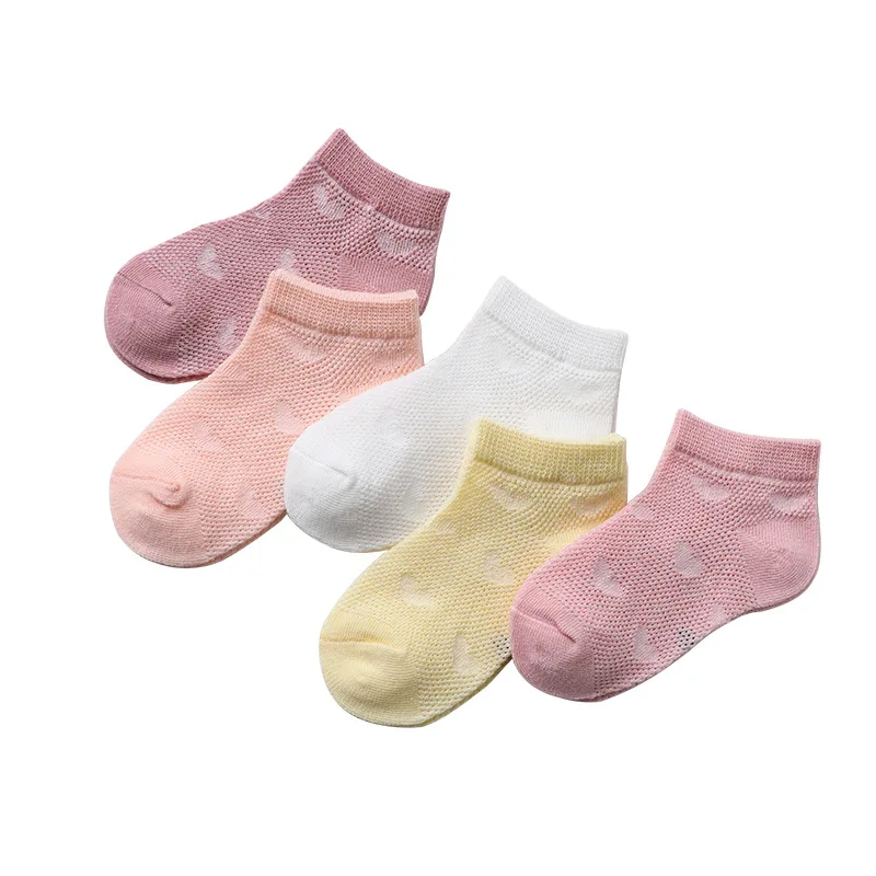 

Baby Socks 2021 Summer Newborn Boys Girls Mesh Sock 0-12year Kids Solid Cotton Baby Clothing