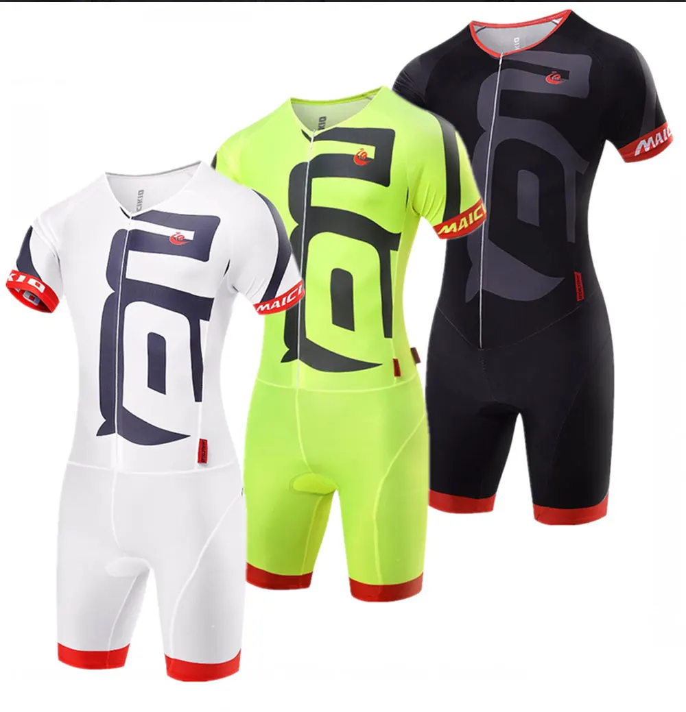 Malciklo 3 вида цветов для мужчин Триатлон Велоспорт Джерси Skinsuit MTB велосипед Бег