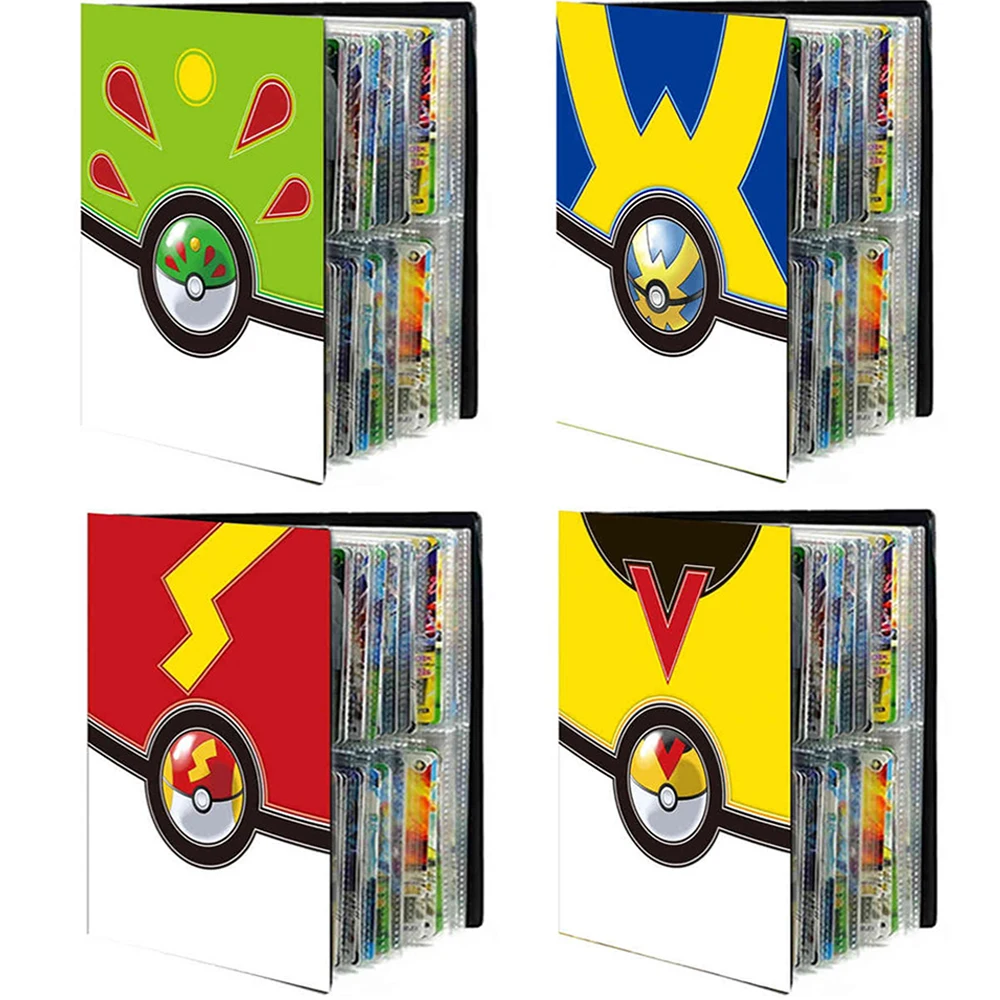 

Новинка, альбом для карт Pokemon Pokeball, 240 шт., альбом для открыток «сделай сам», коллекционеров, загруженный список, папка для бумаг, игрушки