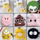 Мультяшный чехол для беспроводных Bluetooth-наушников Apple аксессуары для Airpods, милый силиконовый чехол для airpods 1 2, защитный чехол