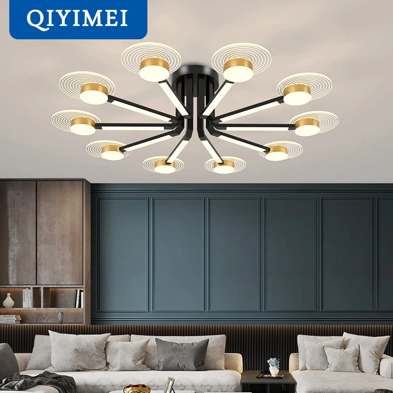

New Nordic LED Chandelier Lights Modern Style Luminaire For Living Dining Room Bedroom Kitchen Hall Home Lamp Lighting AC90-260V