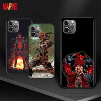 soft tpu cover love marvel deadpool art for apple iphone 12 11 se xs xr x 7 8 6 5 s mini plus pro max 2020 black phone case