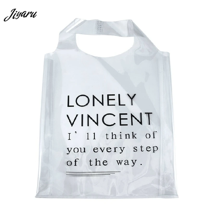 2020 желе сумки прозрачные ПВХ для покупок открытые женские на плечо пляжные