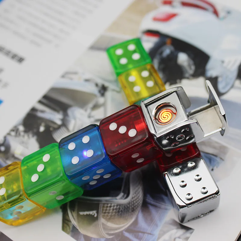 Ветрозащитная USB Аккумуляторная Зажигалка креативная для сигарет зажигалки в