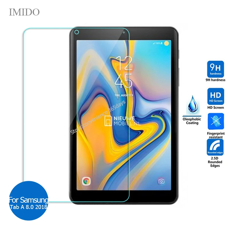 Закаленное стекло для защиты экрана Samsung Galaxy Tab A 8 0 2018 защитная пленка 9H TabA SM T387 T