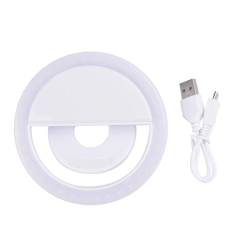 

Selfie Ring Light with Flexible Phone Holder Lazy Bracket Desk Round Ring Lamp LED Light Ring Phone for Live Stream Photo Makeup