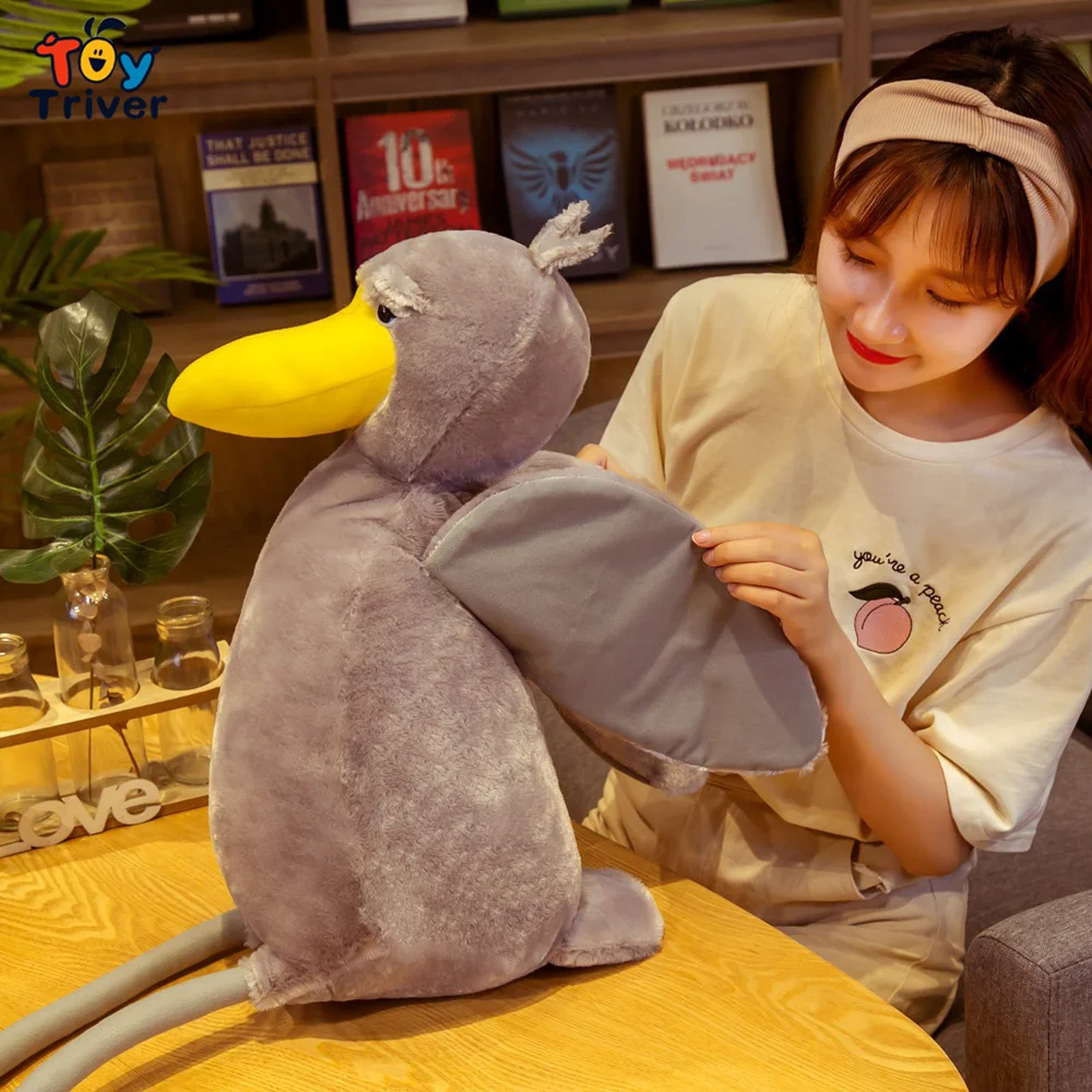 Kawaii Toucan птица кит голова аист плюшевая игрушка тривер мягкие животные кукла