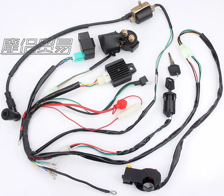 Жгут проводов для мотоцикла CDI соленоидный выпрямитель катушки зажигания 50 куб.