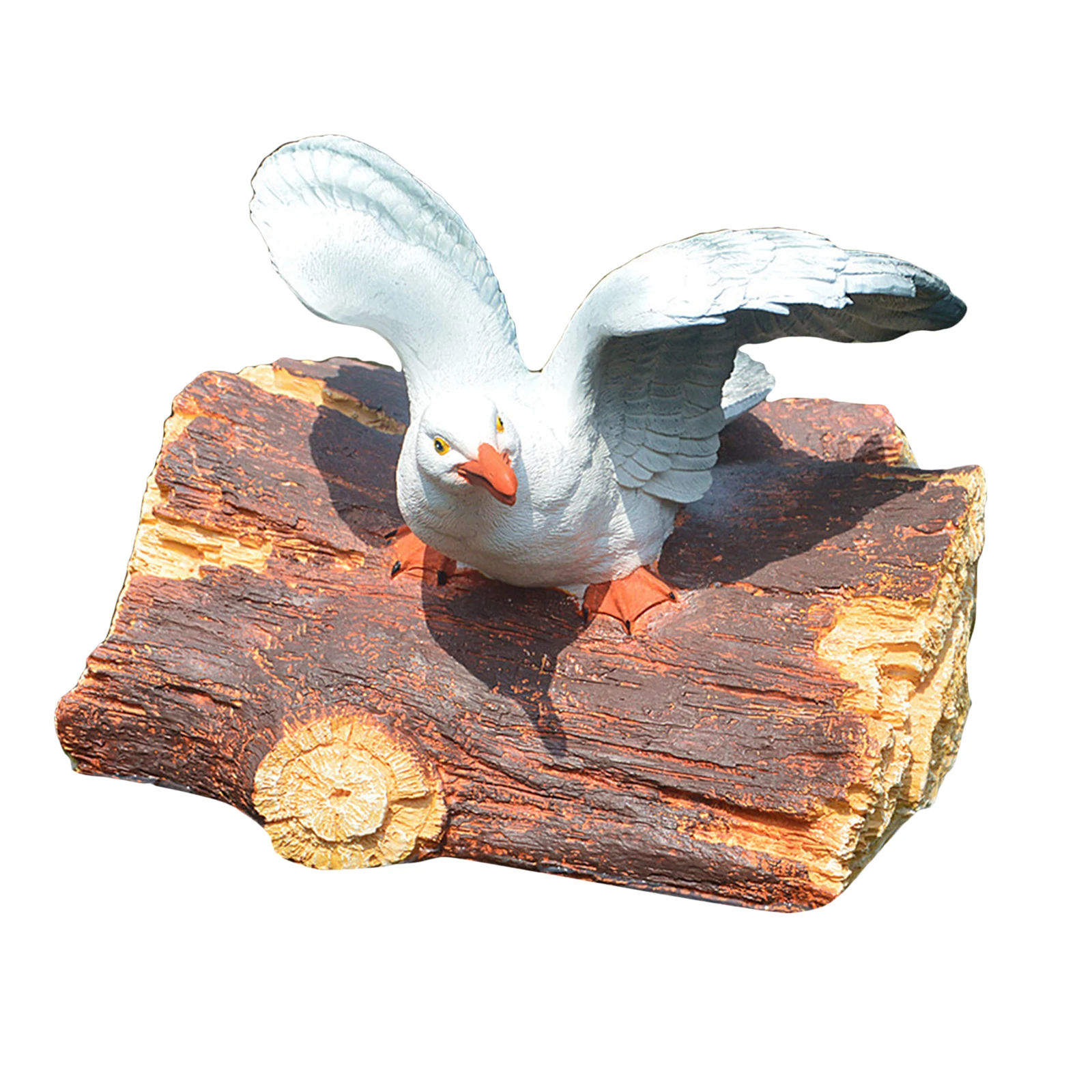 

Floating Seagull Statue Aquarium Pond Sculpture Desk Decor Ornament Crafts