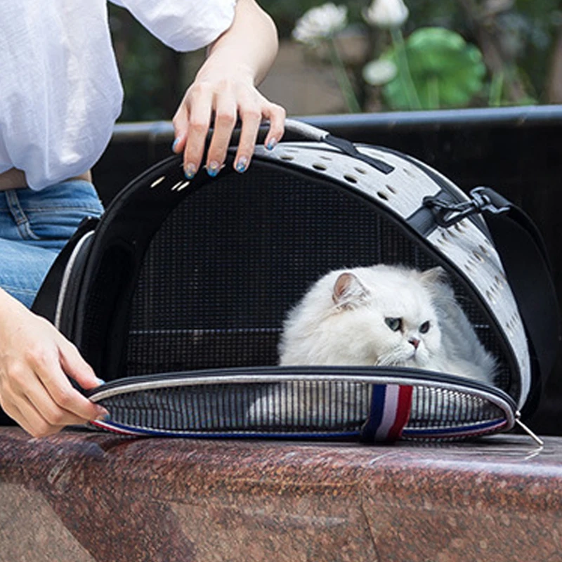 Переносная сумка для собак портативный рюкзак кошек пропускающий воздух