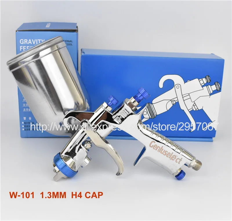 134G 1.3mm metal W-101 пистолет-распылитель w101 134 г воздуха Пистолет HVLP Краски опрыскиватель, 1,0/1,3/1,5/1,8 мм Япония качество для мебель покрытия автомобиля Краски Инж - Цвет: 134G 1.3mm metal