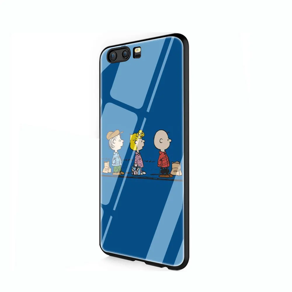 G9 EWAU арахис шаблон закаленное стекло чехол для телефона huawei mate P 10 20 30 Lite Pro Y9 Honor 8X 7A - Цвет: G9