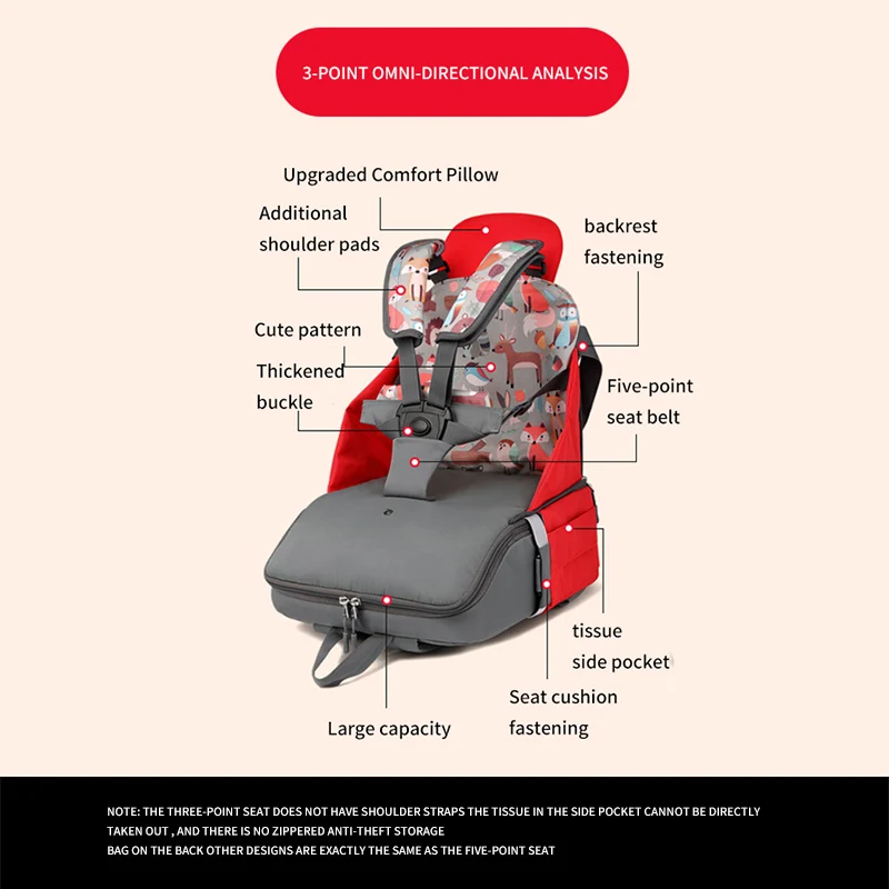 Сумка для обеденного стула сумка подгузников рюкзак мам большие дорожные