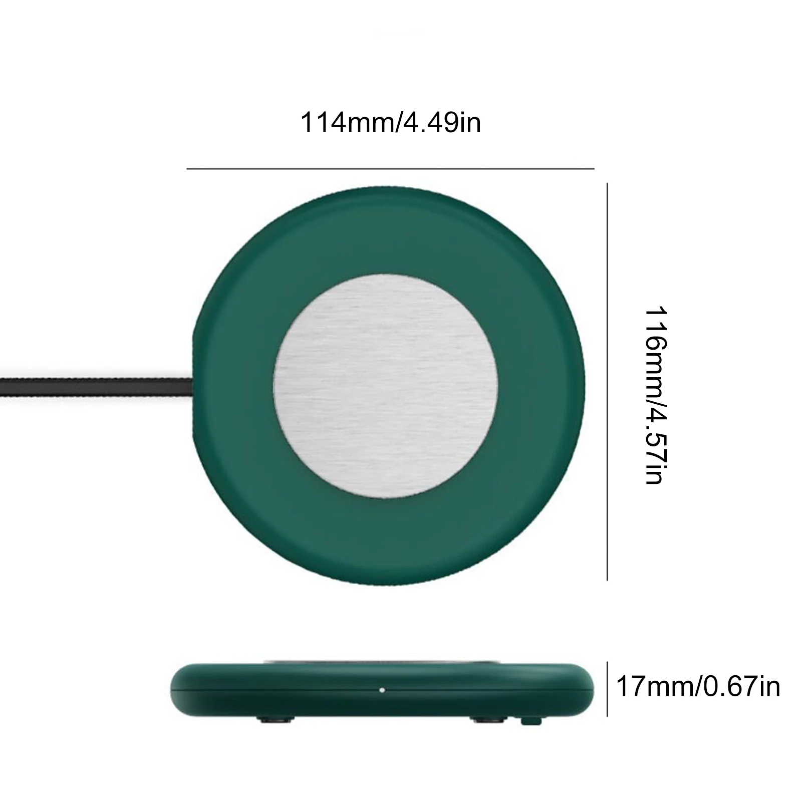 

USB Warmer Pad Warm Cup Mat Heating Device Office Coffee Tea Warmer Pad Mat Table PU Heat-Resistant Electric Insulation Coaster