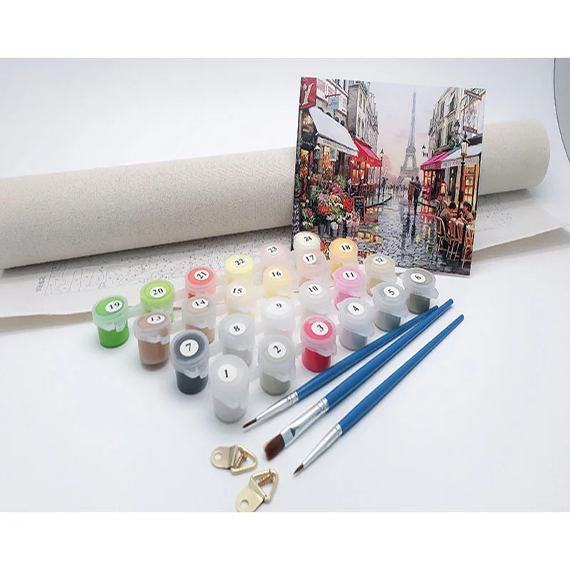 Картина маслом по номерам животных взрослые краски с рисунком для детей DIY pintura