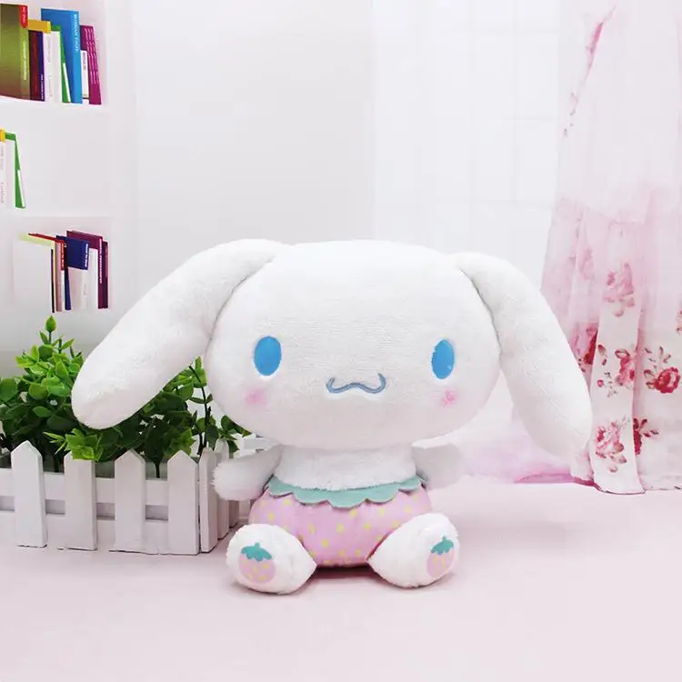 D 20cm Японская веб-звезда ins sanrio Клубника HelloKitty Cinnamoroll плюшевые игрушки Мелодия плюшевый кулон пудинг PC Собака висячая пряжка - Цвет: D 20cm