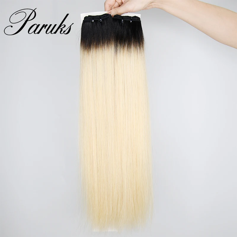 

Paruks T1B-613 Hair Bundle Hair Weft Straight Weave 100% Human Virgin Hair Bundles Remy Human Hair Weft 16-24 inch