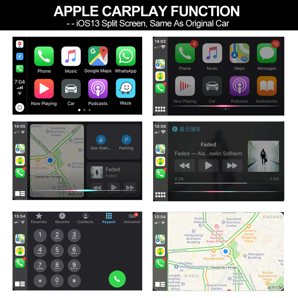 Apple CarPlay USB ключ Зеркало Ссылка для Android системы стерео головное устройство с