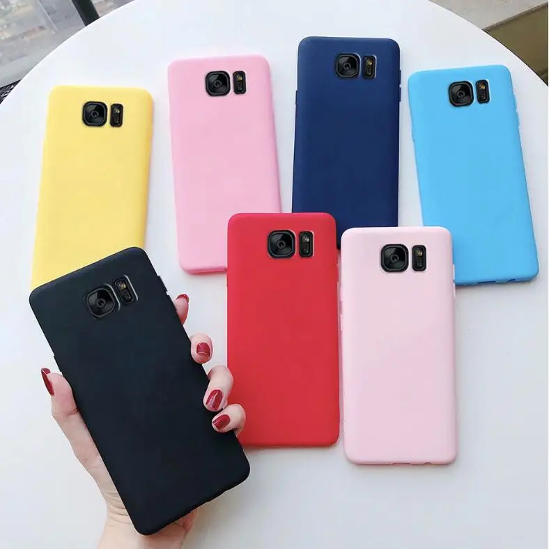Ультратонкий матовый чехол для Samsung galaxy S7 edge S8 S9 S10 s20 Plus Note 8 9 10 S10E защитный
