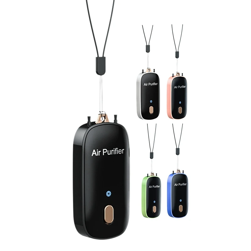 

20 Million Negative Ion Purifier Personal Wearable Mini Portable 24H Working Collar Clip Hanging Neck Air Purifier